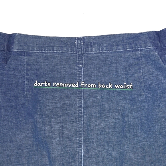 Lee Rider Denim Skirt Straight High Waist Women 14M Altered Fit 35x28 Mid Wash … - Picture 7 of 12